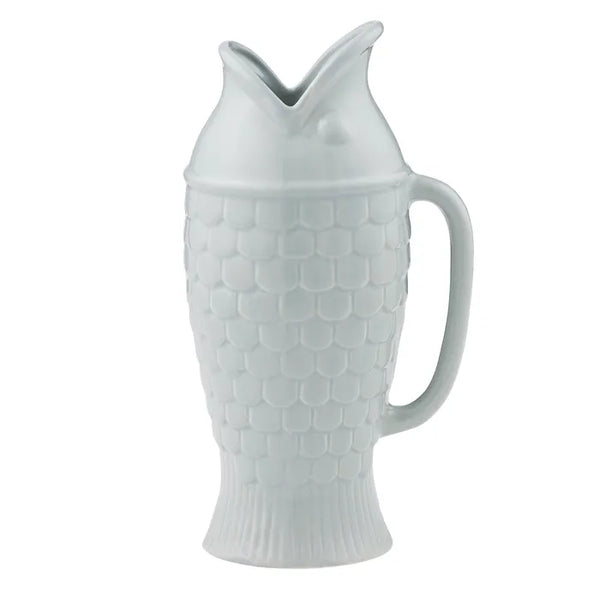 Fin Ceramic Jug - Steel - Roma Gift & Gourmet