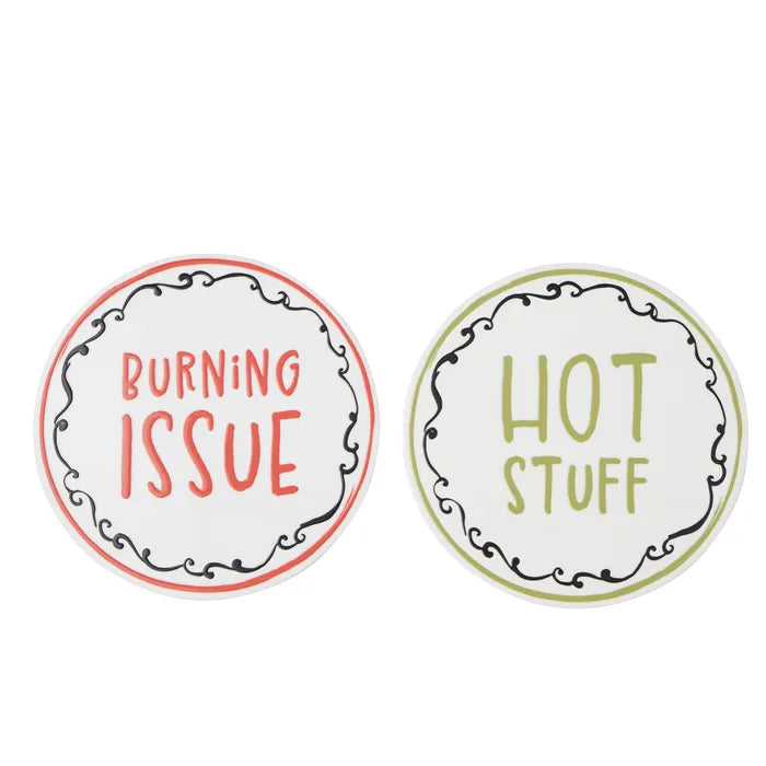 Too Hot to Handle Ceramic Trivet 20cm - Roma Gift & Gourmet