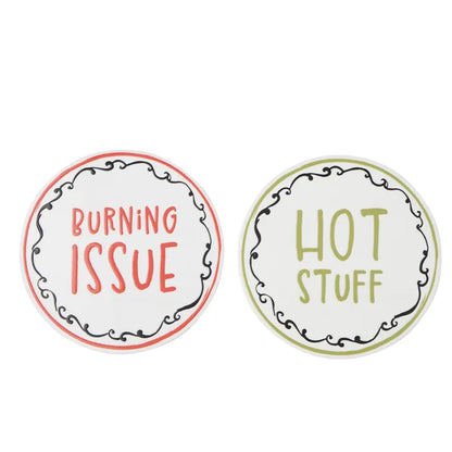 Too Hot to Handle Ceramic Trivet 20cm - Roma Gift & Gourmet