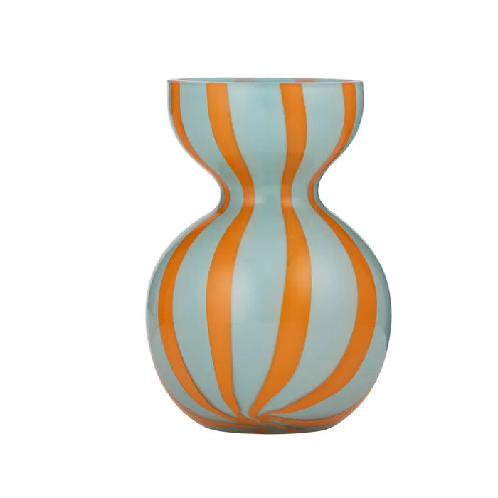 Bobbi Glass Vase - Blue/Orange - Roma Gift & Gourmet