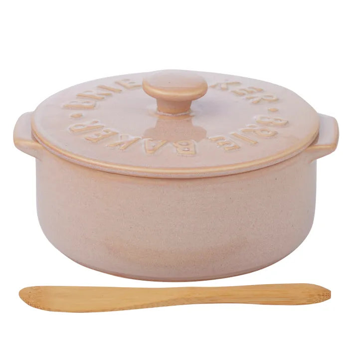 Loire Ceramic Brie Baker 13.5x16x7.5cm Rosa - Roma Gift & Gourmet