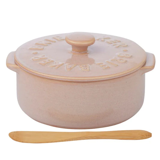 Loire Ceramic Brie Baker 13.5x16x7.5cm Rosa - Roma Gift & Gourmet
