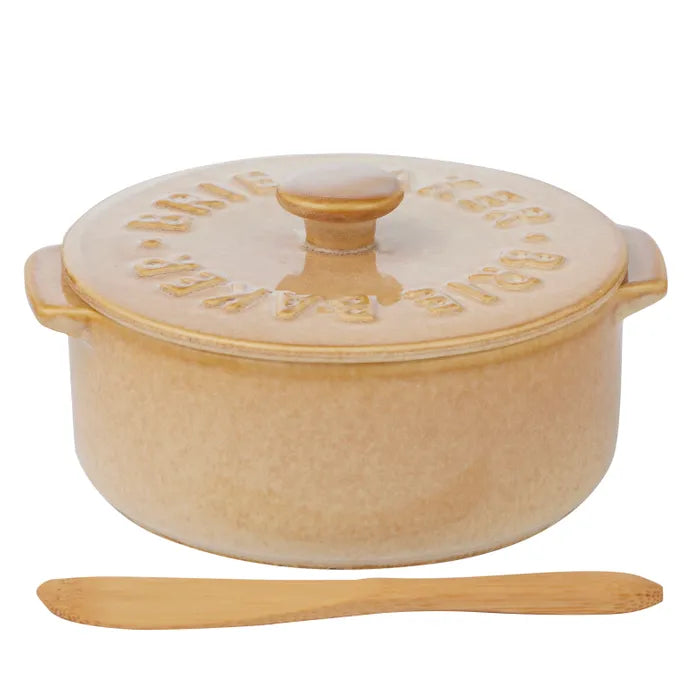 Loire Ceramic Brie Baker 13.5x16x7.5cm Natural - Roma Gift & Gourmet