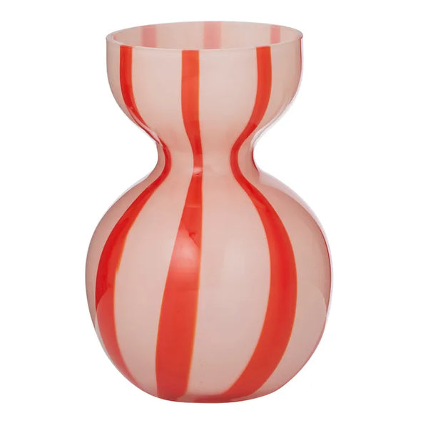 Bobbi Glass Vase - Pink/Red - Roma Gift & Gourmet