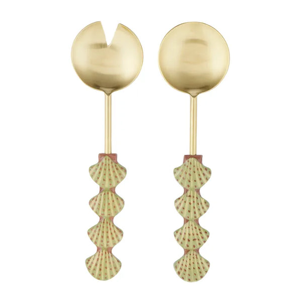 Ischia S/2 S/Steel Salad Server 28cm - Roma Gift & Gourmet