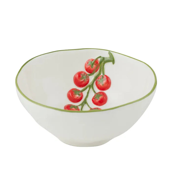 Pomodoro Ceramic Bowl 13cm - Red/Green