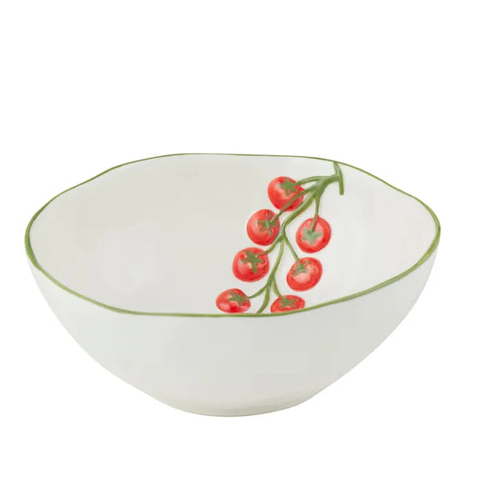Pomodoro Ceramic Bowl 17.5cm Red/Green - Roma Gift & Gourmet