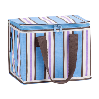 Lunch Box Choc Blue Stripe