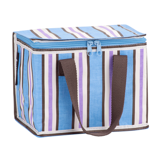 Lunch Box Choc Blue Stripe
