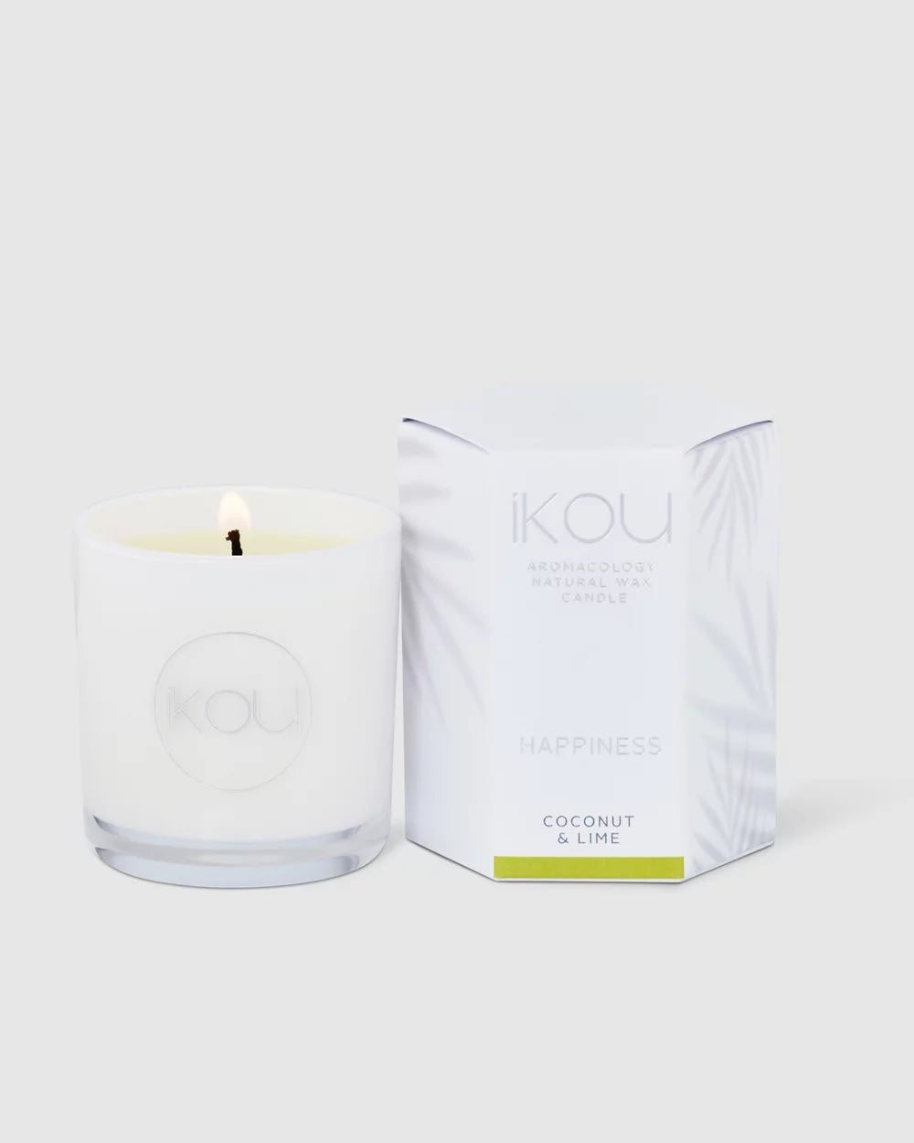 Eco-Luxury Candle Glass  Candle Small : Happiness