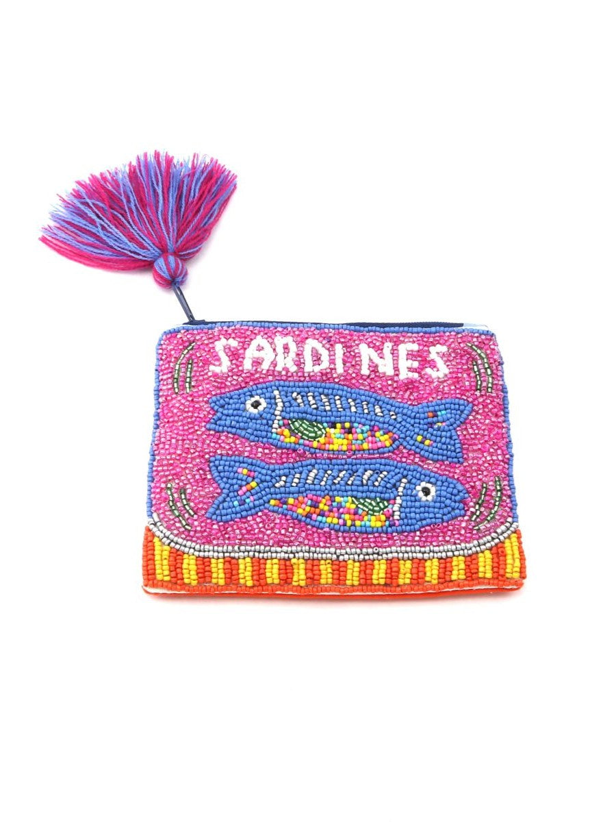 Sardines Beaded Purse