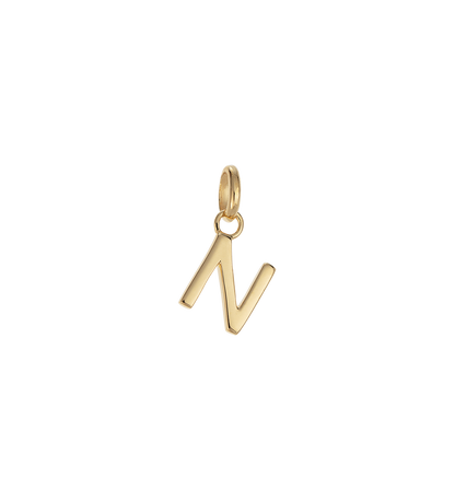 N - OUTLINE INITIAL (18K GOLD VERMEIL) - Roma Gift & Gourmet