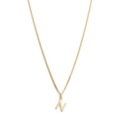N - OUTLINE INITIAL (18K GOLD VERMEIL) - Roma Gift & Gourmet