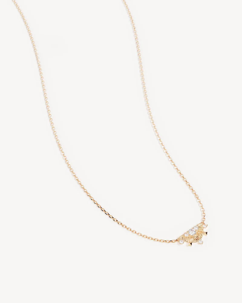 Lotus Rain Necklace - Gold
