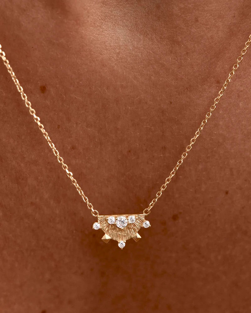 Lotus Rain Necklace - Gold