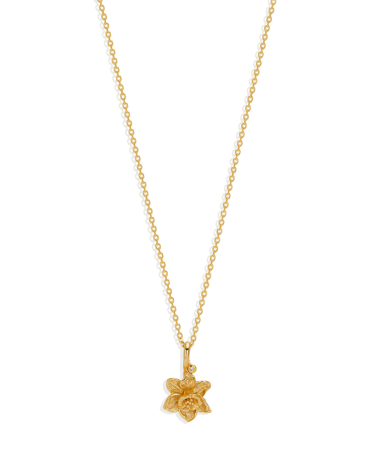 Birth Flower Necklace 18k Gold Vermeil