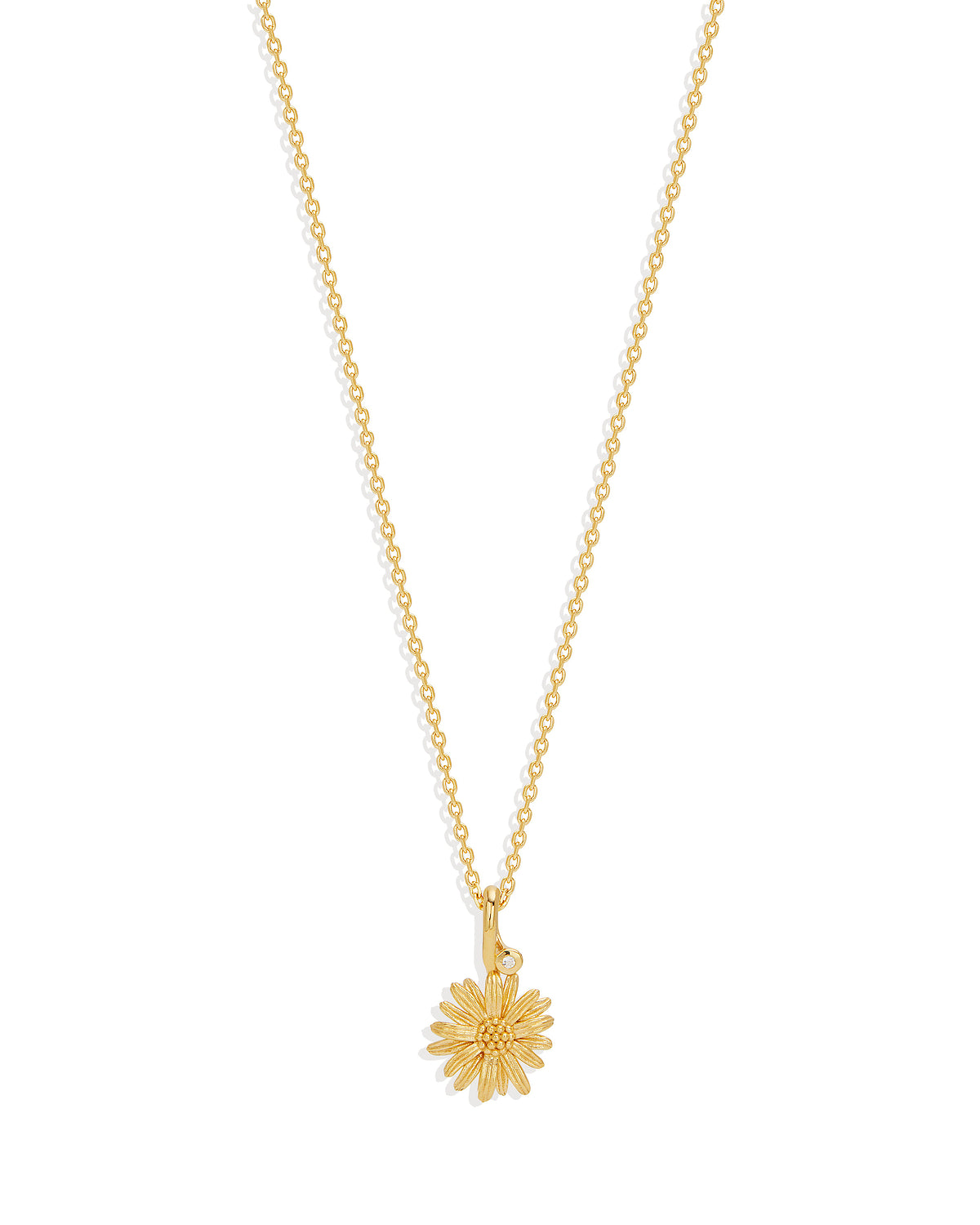 Birth Flower Necklace 18k Gold Vermeil