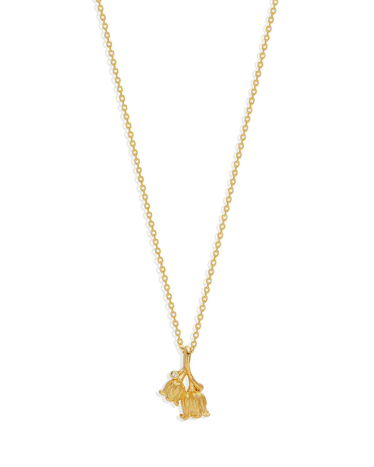 Birth Flower Necklace 18k Gold Vermeil - Roma Gift & Gourmet