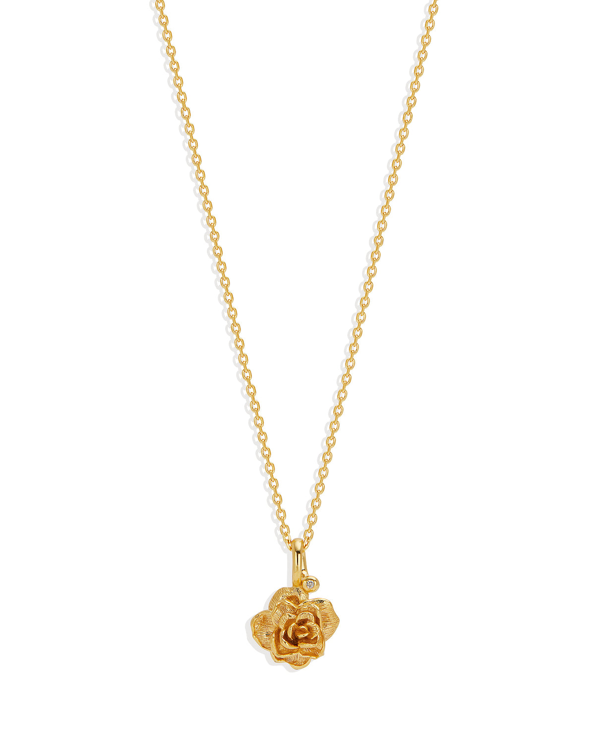 Birth Flower Necklace 18k Gold Vermeil