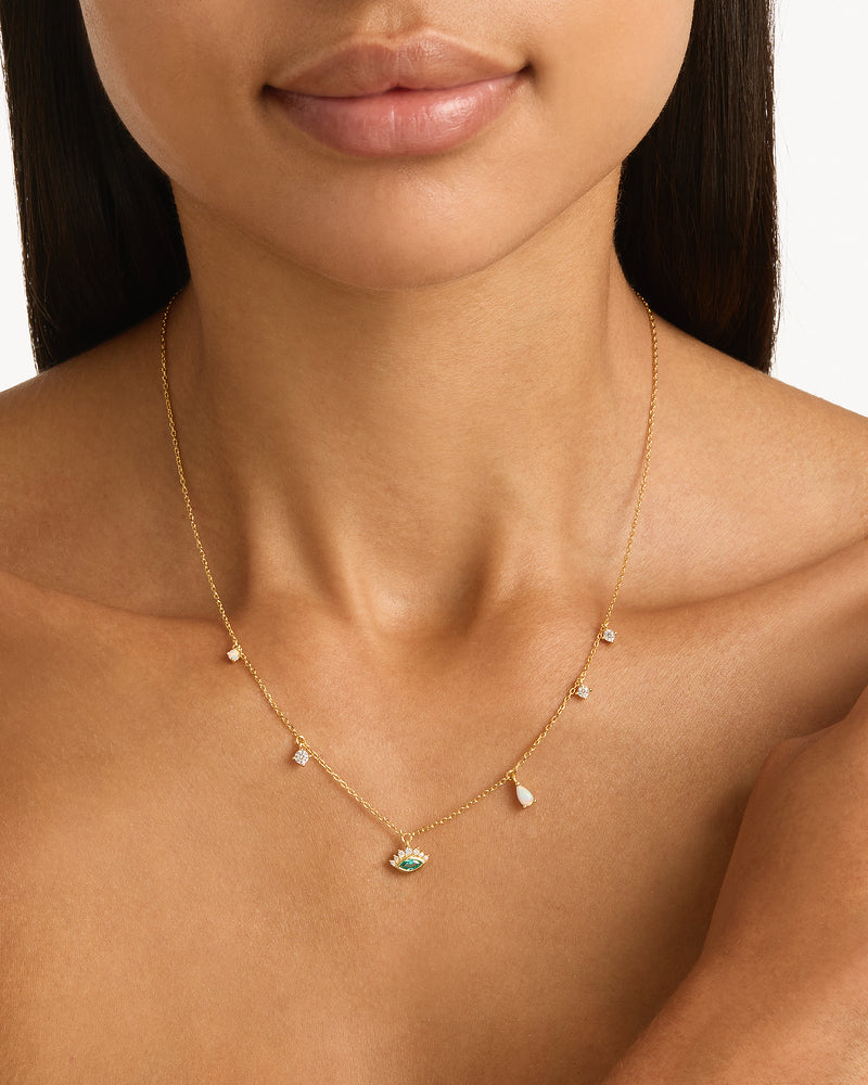 Hope and Protection Necklace - 18k Gold Vermeil - Roma Gift & Gourmet