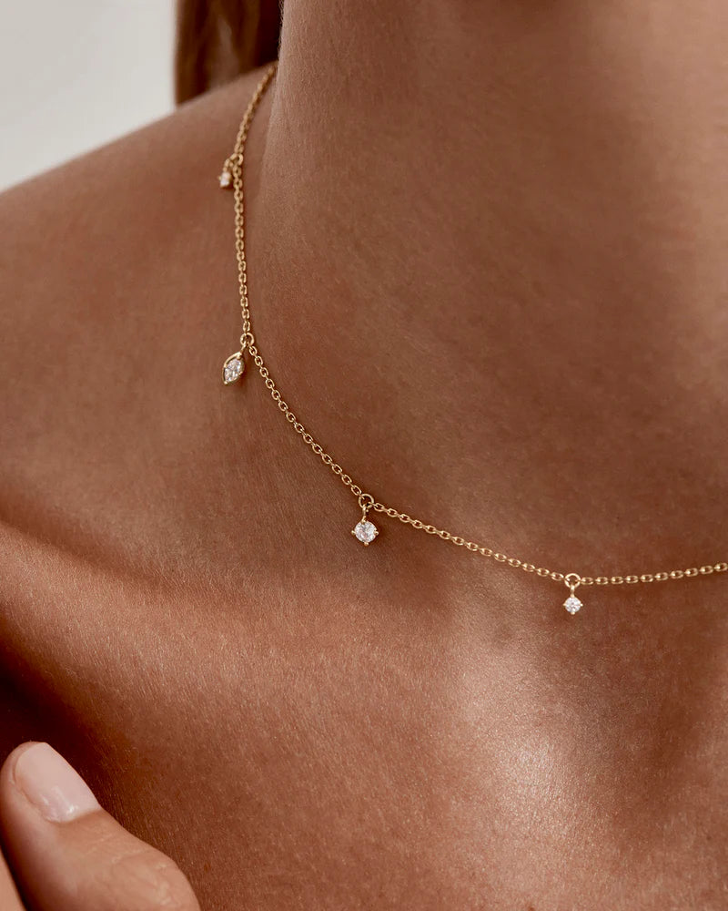 Scattered Light Choker - Gold