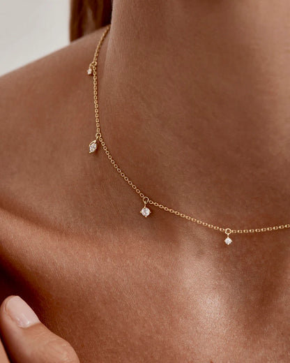 Scattered Light Choker - Gold