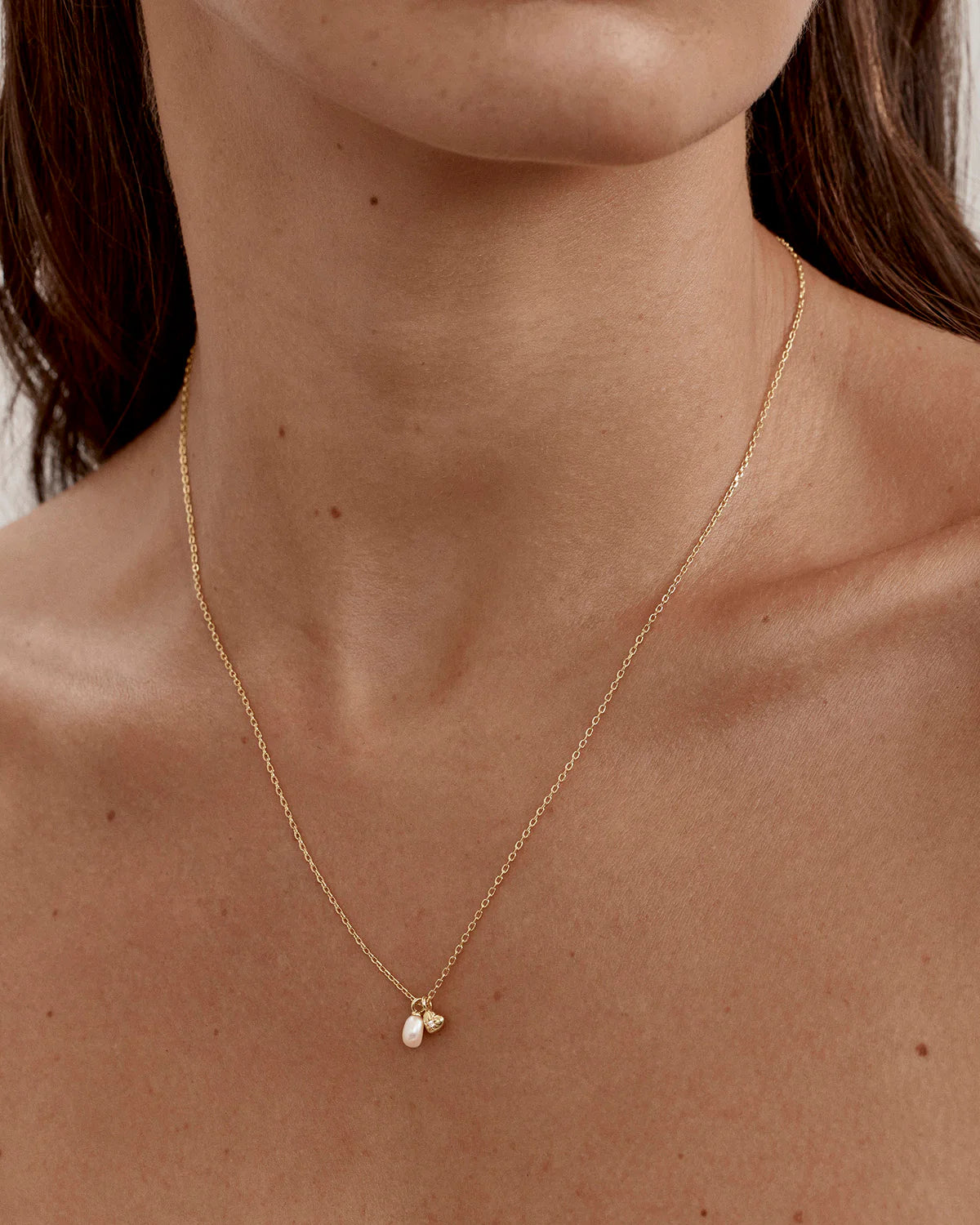 Gold Under The Moonlight Pearl Necklace
