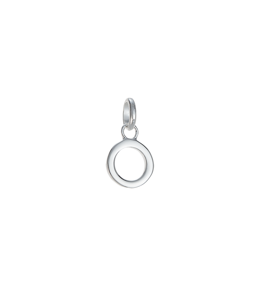 O - OUTLINE INITIAL (STERLING SILVER)