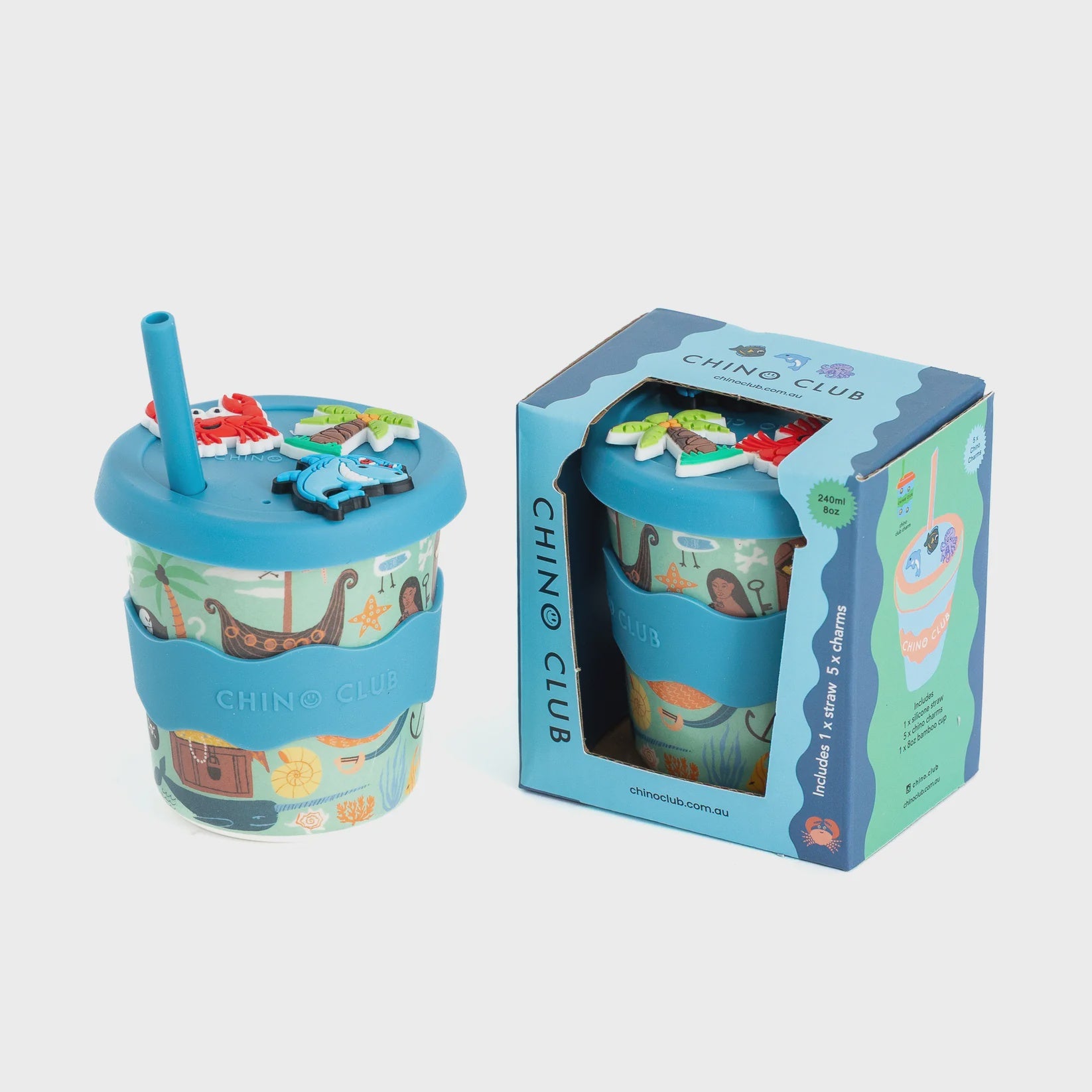 Pirate Chino Charm Cup 8oz - Roma Gift & Gourmet