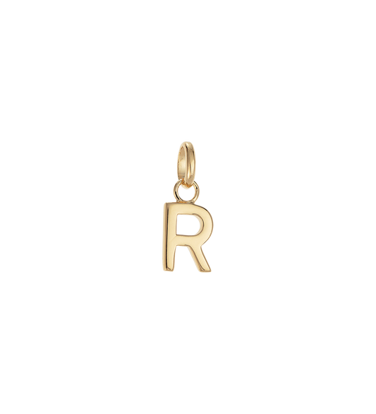 R - OUTLINE INITIAL (18K GOLD VERMEIL) - Roma Gift & Gourmet