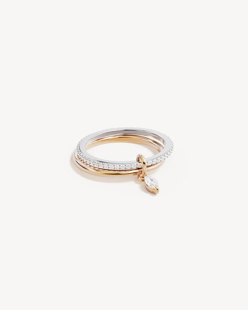 Two-Tone Connected Souls Ring - Roma Gift & Gourmet