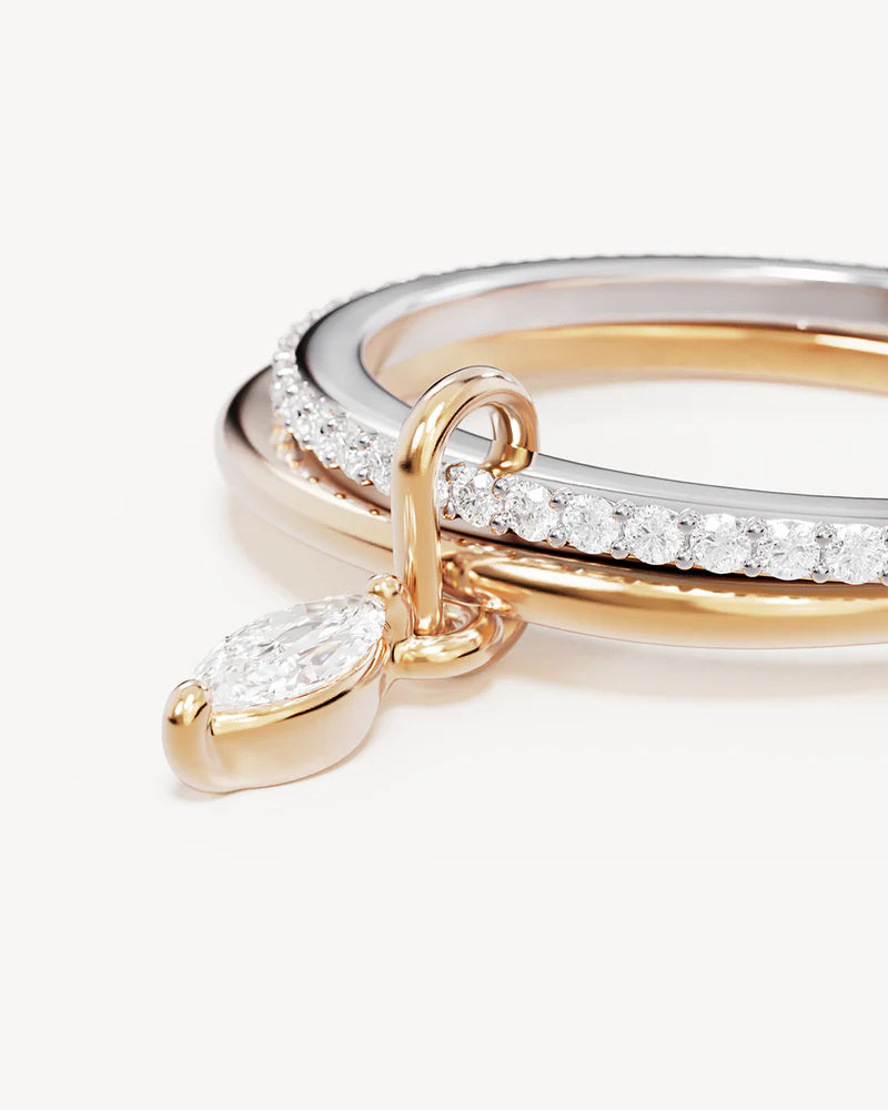 Two-Tone Connected Souls Ring - Roma Gift & Gourmet