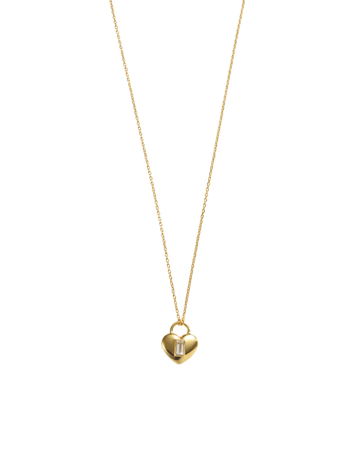Vera Heart Lock Necklace (18K Gold Plated) - Roma Gift & Gourmet