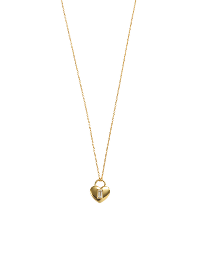 Vera Heart Lock Necklace (18K Gold Plated) - Roma Gift & Gourmet