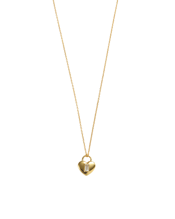 Vera Heart Lock Necklace (18K Gold Plated) - Roma Gift & Gourmet