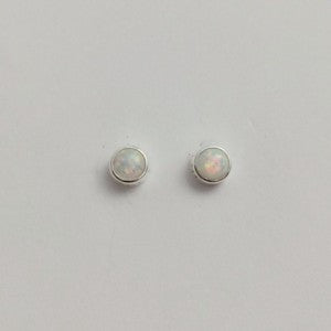 White Opalite Stud earring - Roma Gift & Gourmet