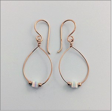 Load image into Gallery viewer, White Opalite Drop Earring - Roma Gift &amp; Gourmet
