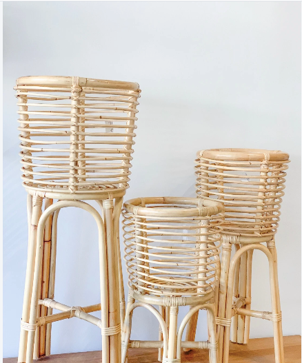 VINTAGE RATTAN PLANTER - Roma Gift & Gourmet