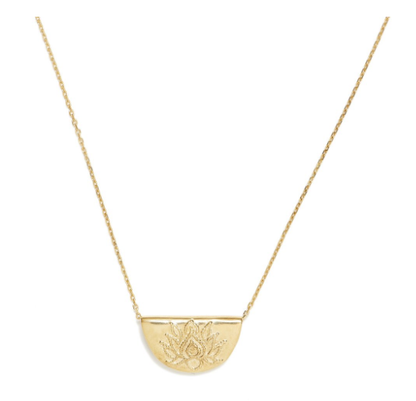 Gold Lotus Short Necklace - Roma Gift & Gourmet